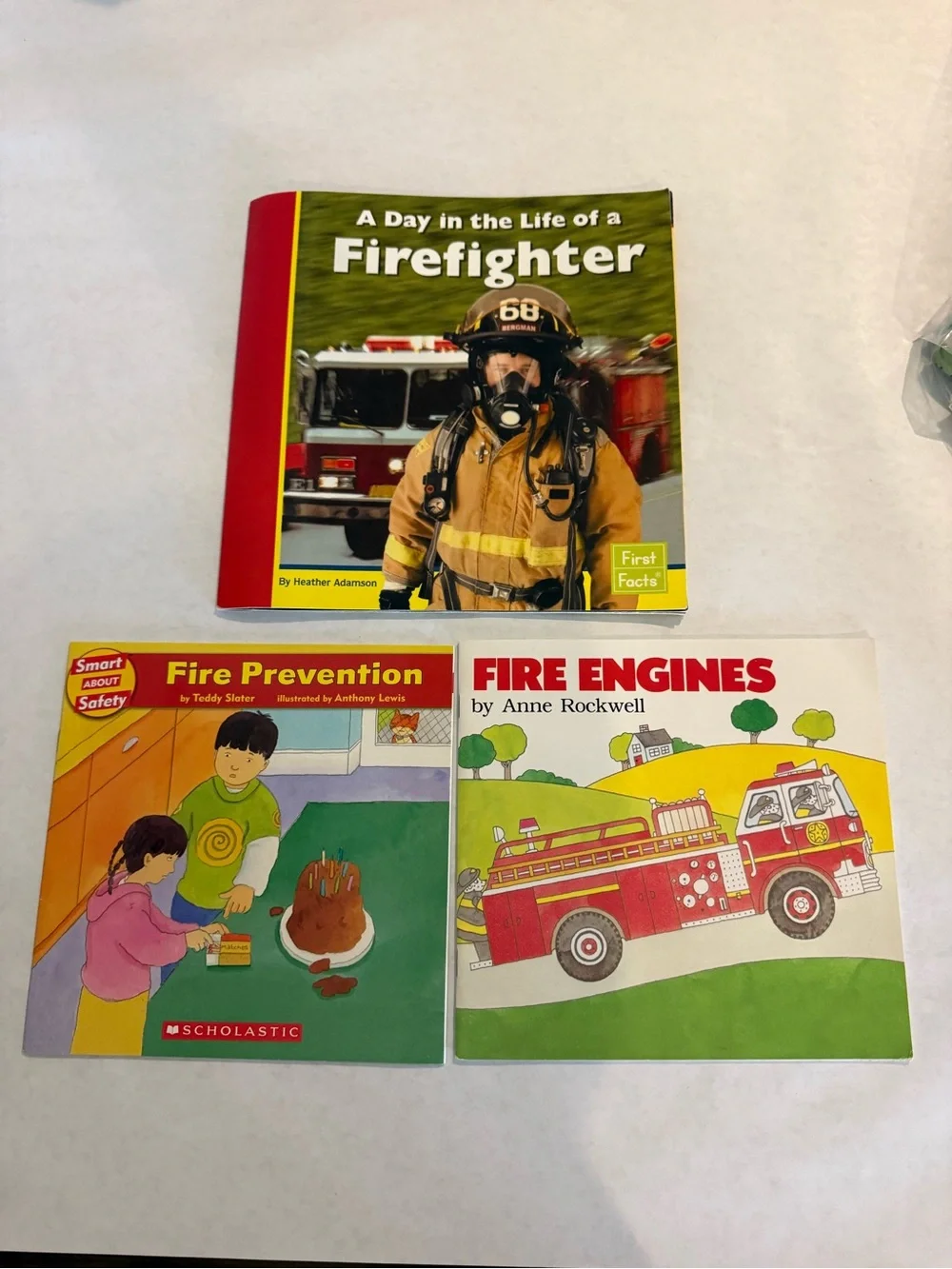 Children's Book Lot - Trains, Rescue Bots and Firefighters - 9  Books